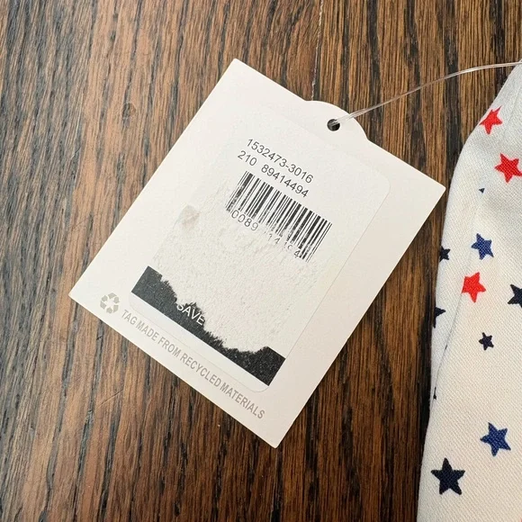 Kate Park Patriotic USA 4th of July America Red White Blue Star Skirt Skor - Picture 8 of 8